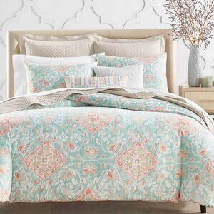 Charter Club Damask Designs Terra Mesa 3 Piece King Duvet Set